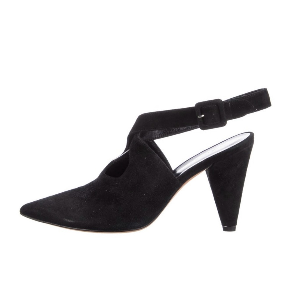 Derek Lam suede single back pumps